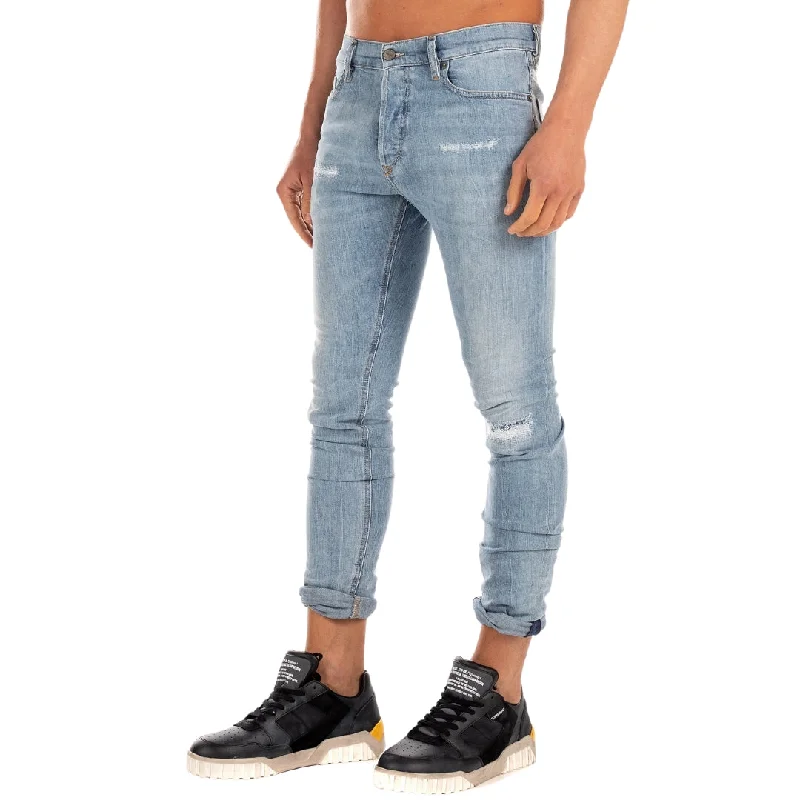 Diesel Tepphar-X Reinforced Denim Skinny Fit Light Blue Jeans