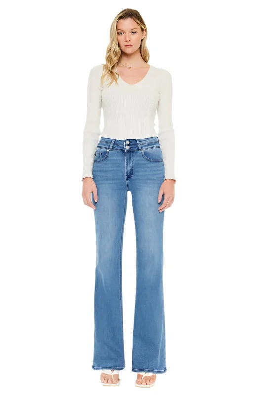 Kancan - Onyx Ultra High Rise Wide Flare Jeans - KC20020