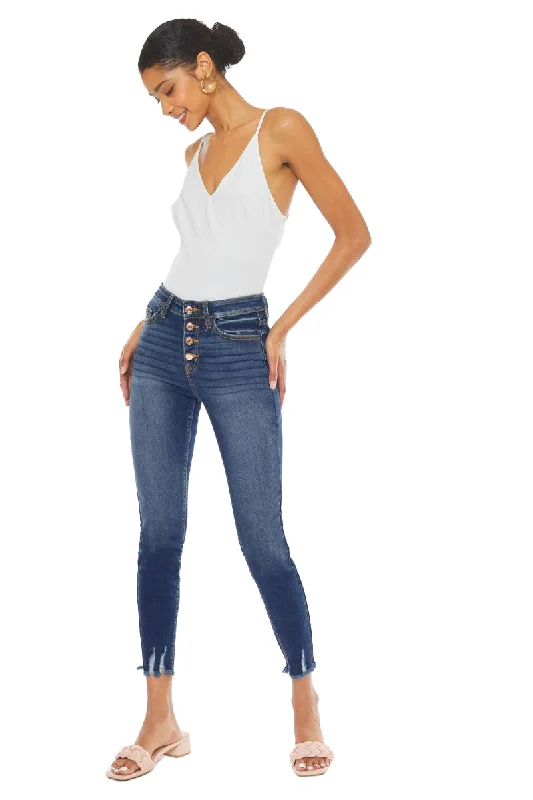 Kancan - High Rise Ankle Skinny Jeans KC9142D