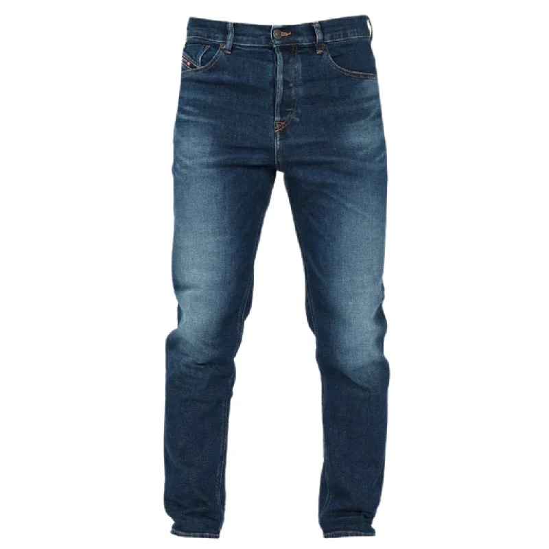 Diesel D-Fining Stone Washed Blue Denim Jeans