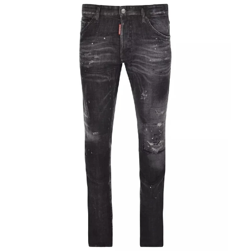 Dsquared2 Cool Guy Jean Black Ripped Wash Jeans 