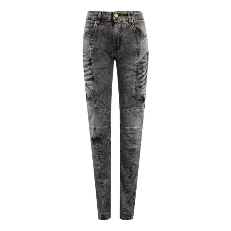 Balmain HP58202JR8261 Grey Jeans