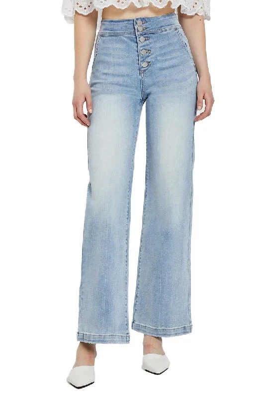 Risen Jeans - High Rise Wide Flare Jeans - RDP5248