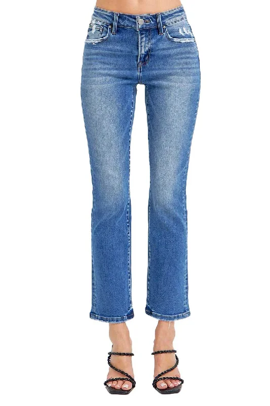 Risen Jeans - Mid Rise - Straight Jeans - RDP5302