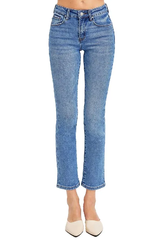 Risen Jeans - High Rise Ankle Slim Straight Jean - RDP5290