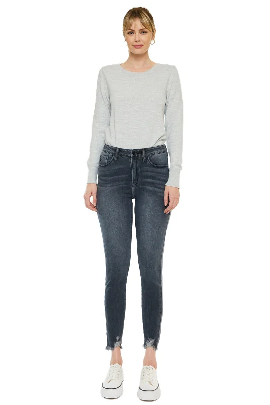 Kancan - ESTHER HIGH RISE ANKLE SKINNY JEANS - KC7274LG -ST