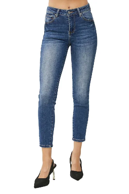 Risen Jeans - High Rise Basic Ankle Skinny Jeans - RDP5586