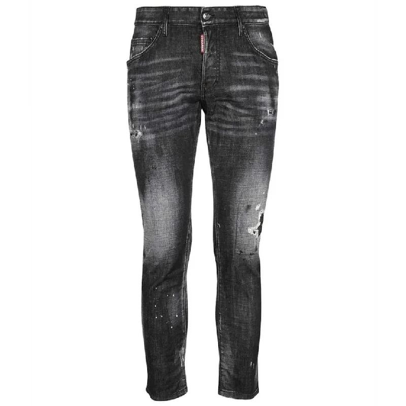 Dsquared2 Skater Jean Black Faded Jeans