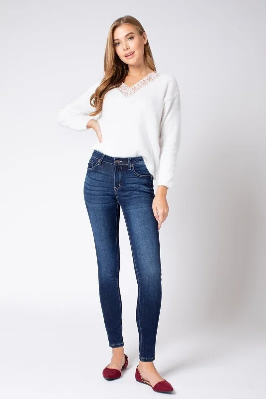 Kancan - Mid Rise Super Skinny Jeans KC7085DH