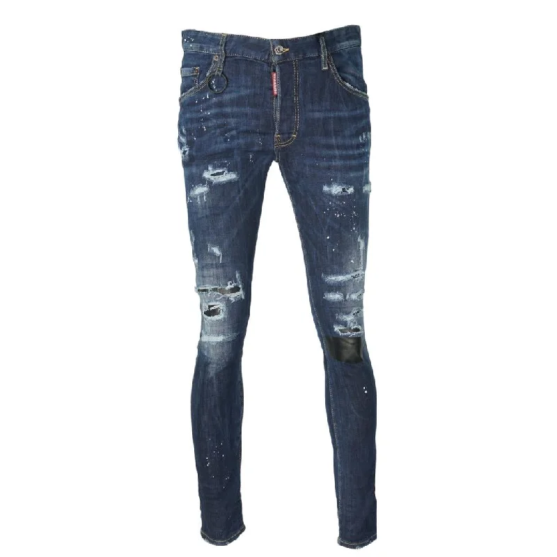 Dsquared2 Skater Jean Destroyed Stud Pocket Jeans