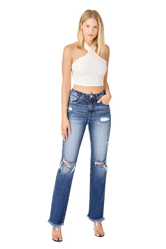 Risen Jeans - High Rise Straight Jean - RDP5081