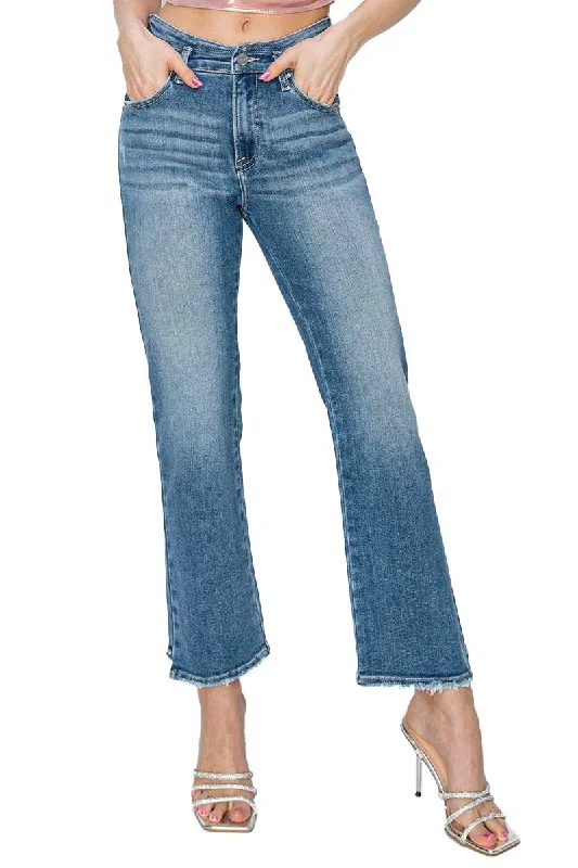 Risen Jeans - High Rise Slim Straight Jeans - RDP5647