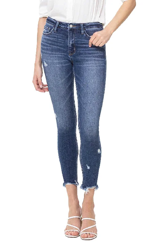 Flying Monkey - High Rise Crop Skinny Jeans - F5238