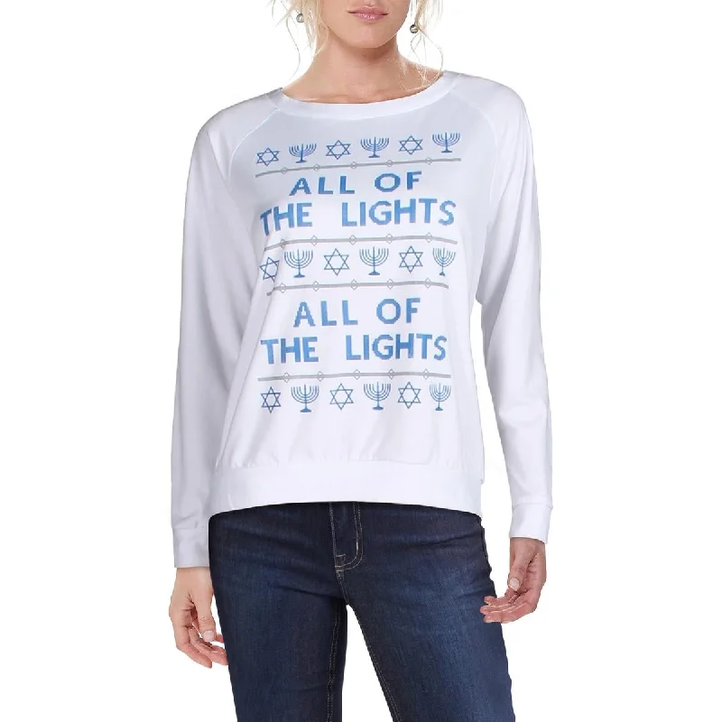 Prince Peter Womens Hanukkah Comfy Coxy Logo Sweatshirt