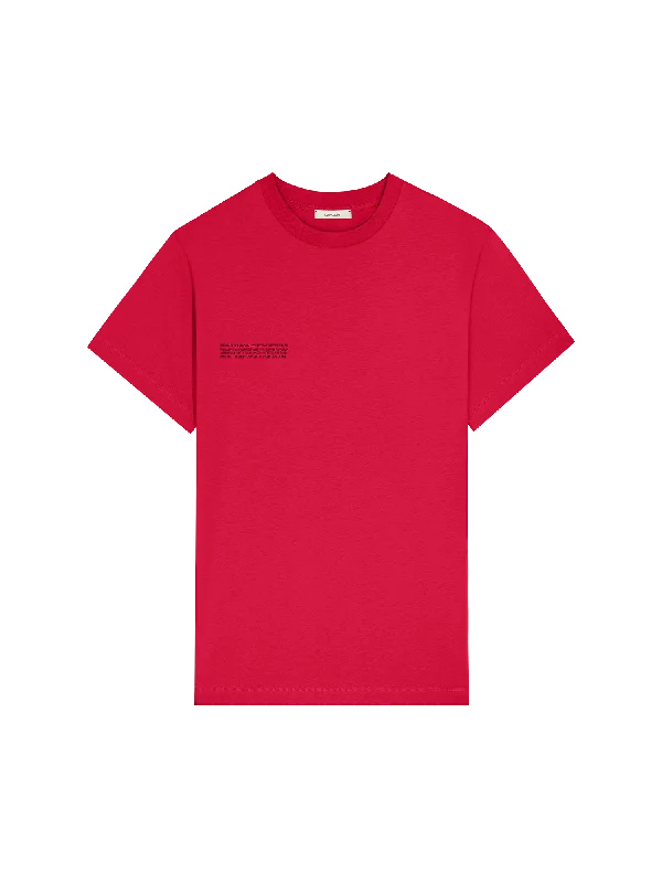 Womens 365 Midweight T-shirt—Goji berry red