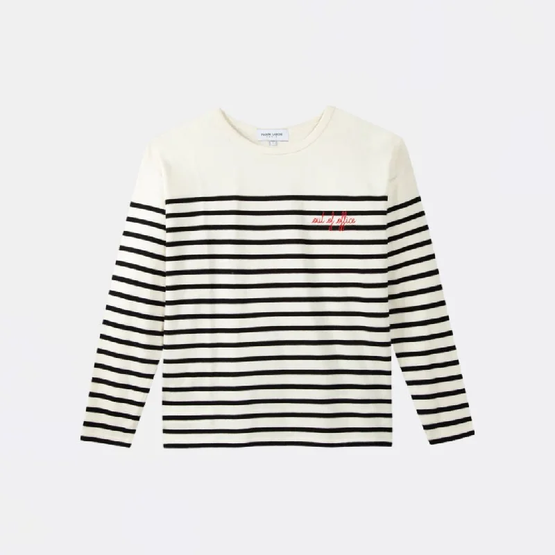 "Out Of Office" Montpar Sailor Shirt (Ivory Black)