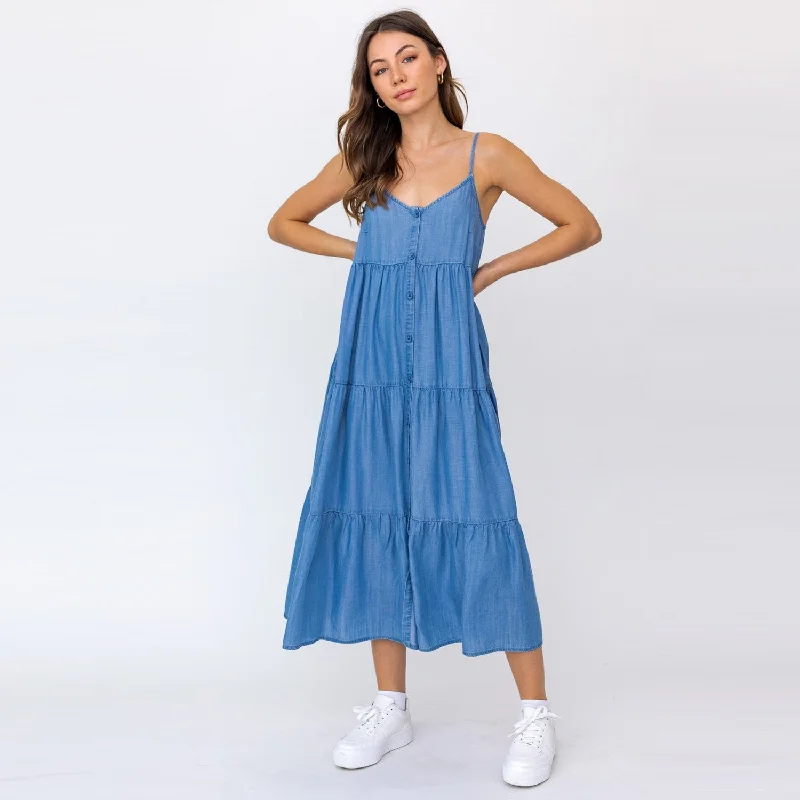 Denim Maxi Dress