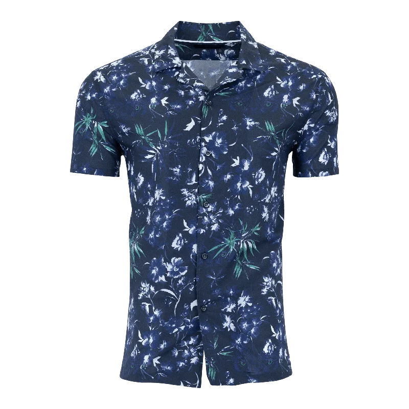 Dark Floral Lincoln Camp Shirt