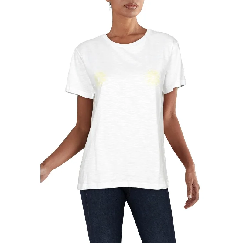 Charlie Holiday Womens Slub Cotton T-Shirt