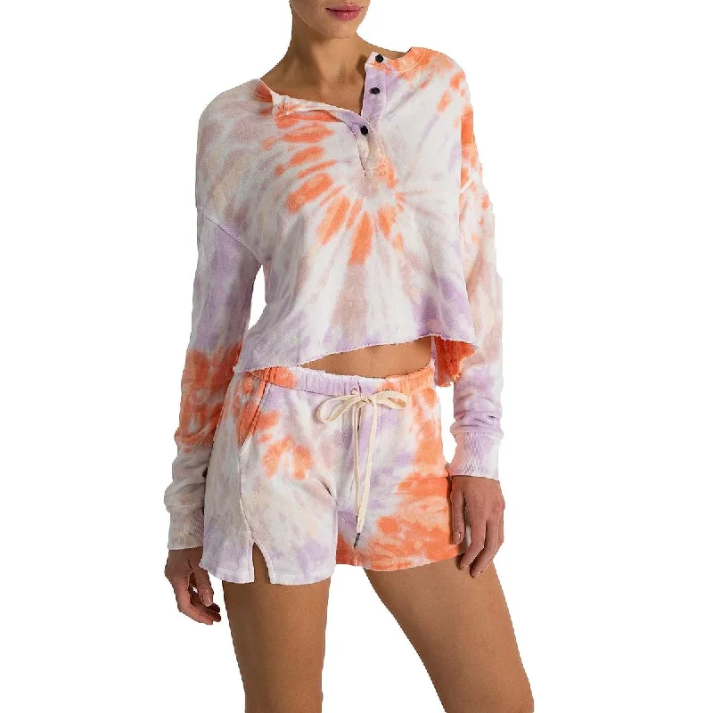 n:PHILANTHROPY Harleen Women's Cotton Blend Tie-Dye Print Cropped Sweatshirt