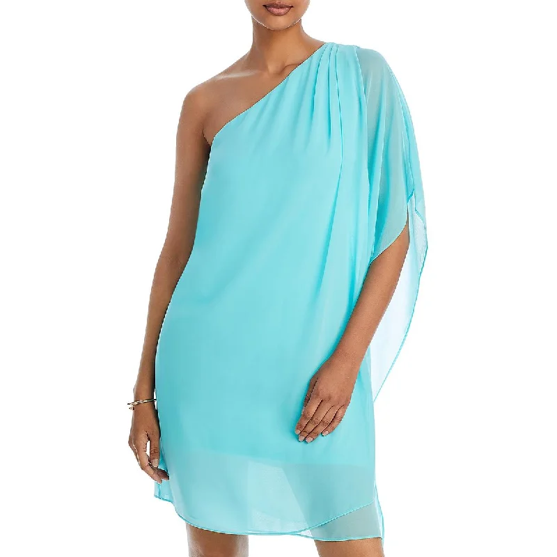 Kobi Halperin Womens Sabrina Chiffon Short Shift Dress