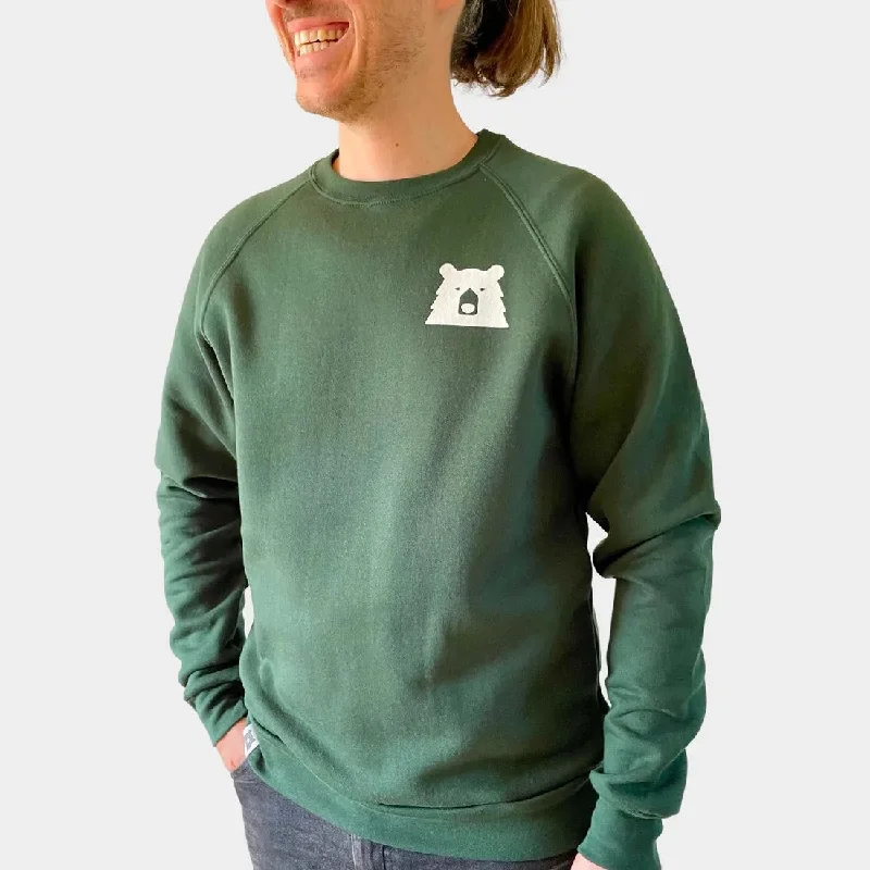 Mascot Crew Sweatshirt (Forest + White)