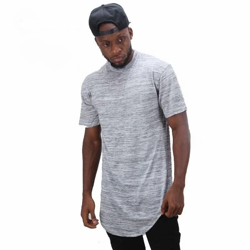 Men's Summer Short Sleeve Oversize Extend Hip Hop Street Fashion T-Shirt