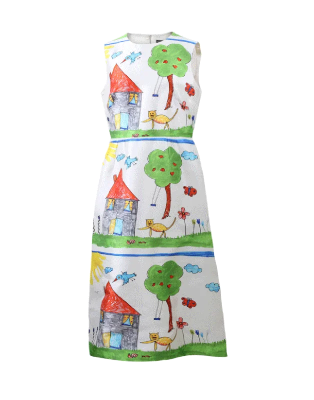 Child's House Drawing Dress