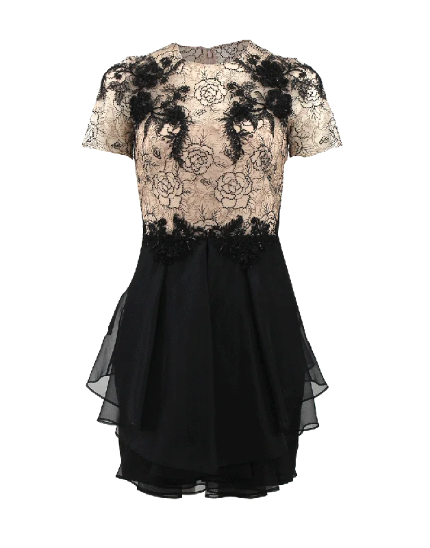 Rose Tattoo Lace Cocktail Dress