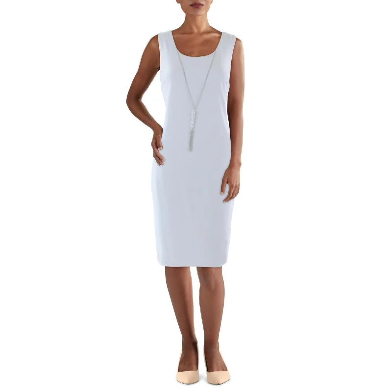 R&M Richards Womens Jersey Sleeveless Sheath Dress