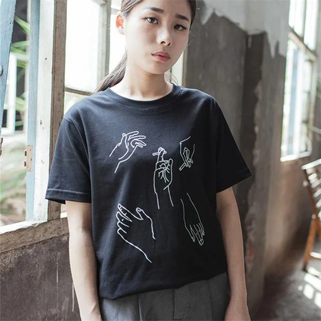 Boy Bye Letter Printed Casual Fashion O-Neck T-Shirt Tops for Women