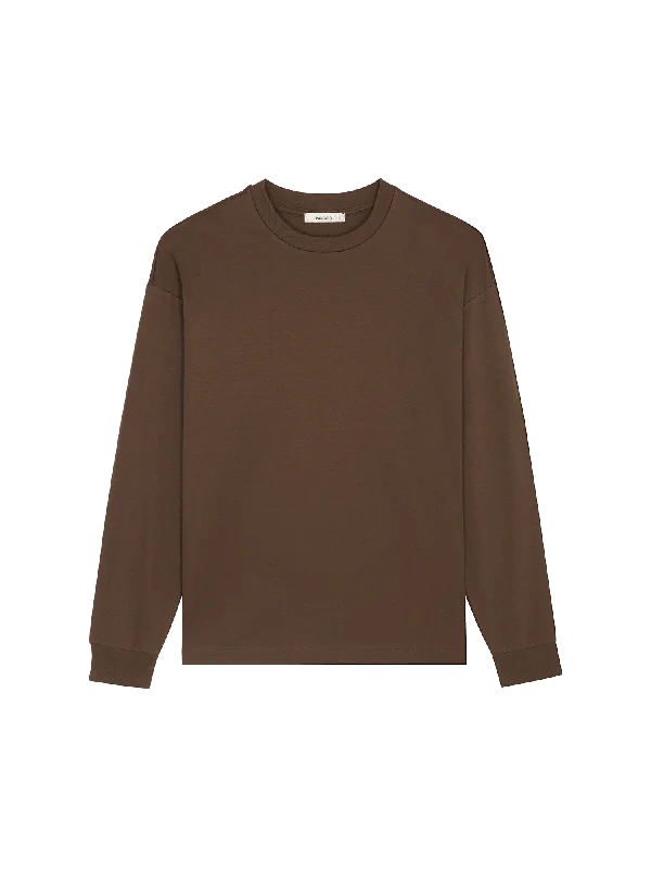 Womens DNA Long Sleeve T-Shirt—cacoa brown