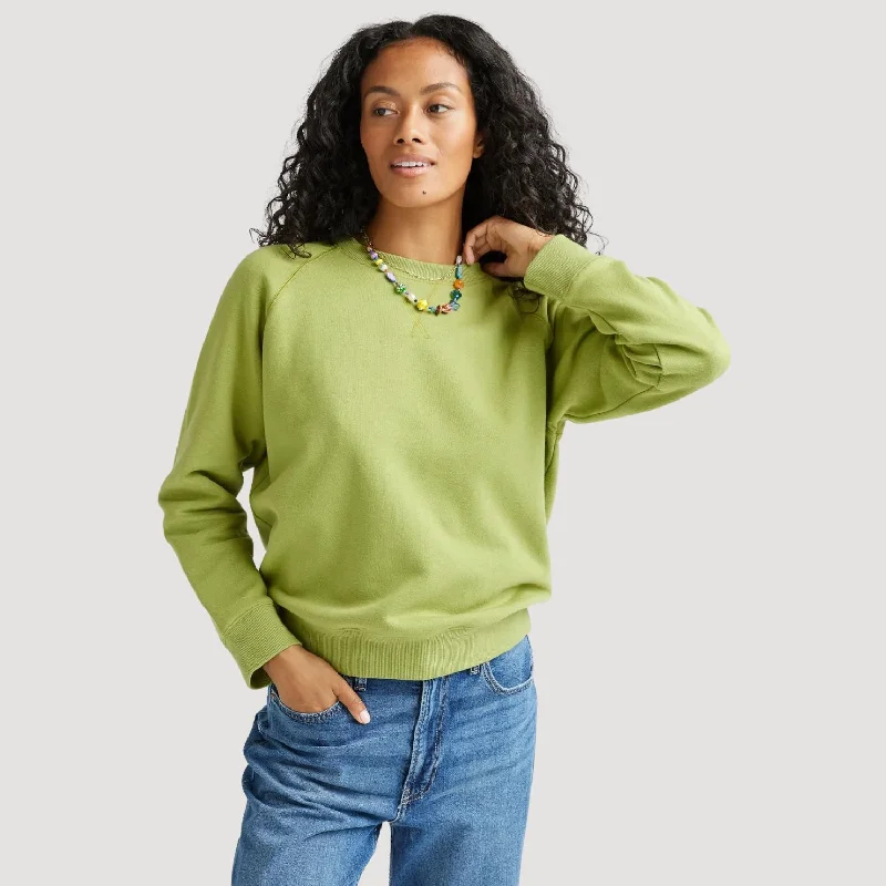 Recycled Fleece Sweatshirt (Green Lawn)