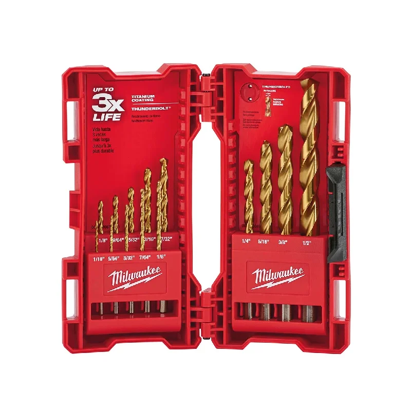 Thunderbolt® Titanium Coated Drill Bits (14 PC)