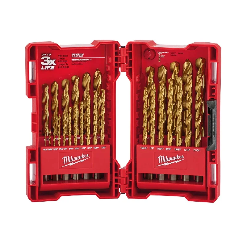 Thunderbolt® Titanium Coated Drill Bits (29 PC)