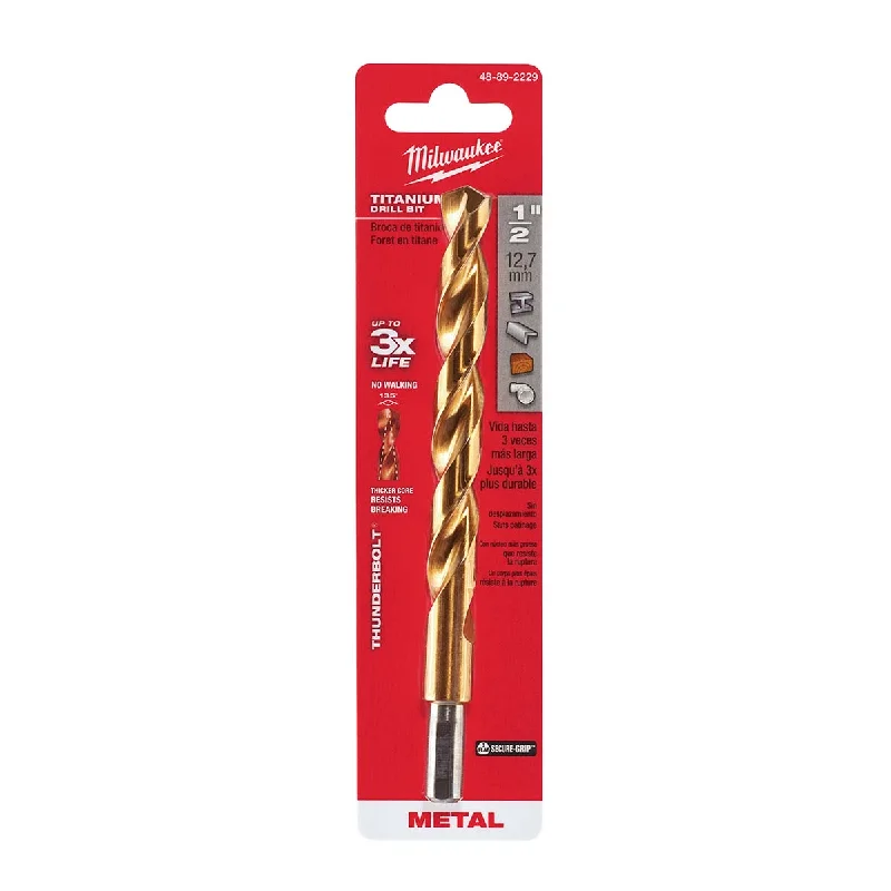 1/2 Milwaukee® Thunderbolt® Titanium Coated Drill Bit