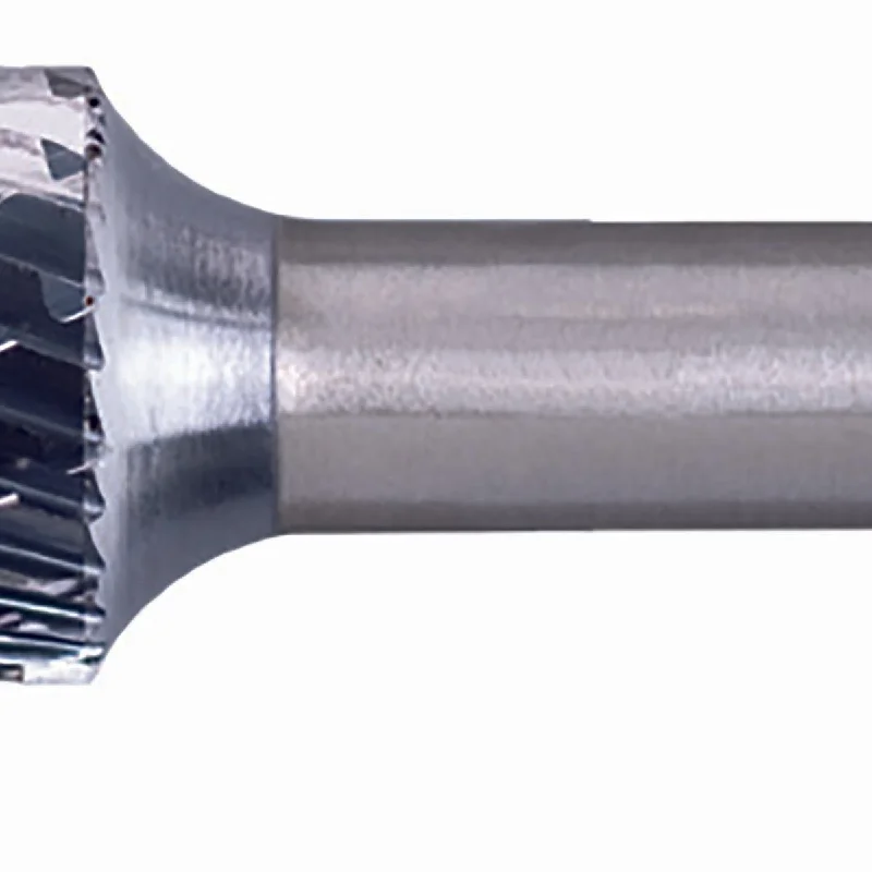 HICOAT TC Bur - Cylind. (Plain End), DBL Cut 3/8" x 3/4" x 1/4" Shank - SA-3, FEP Coating