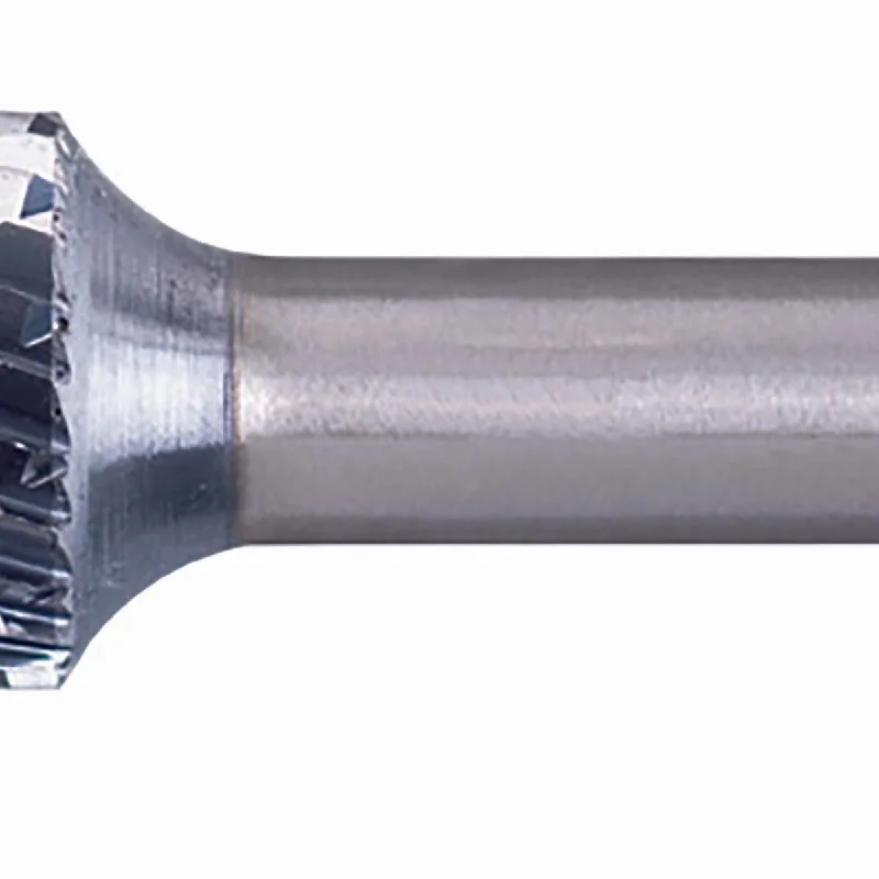 HICOAT TC Bur - Cylind. (Radius End), DBL Cut 3/8" x 3/4" x 1/4" Shank - SC-3, FEP Coating