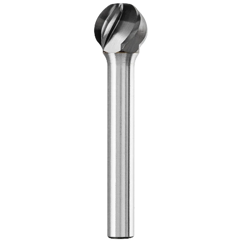 HICOAT TC Bur - Ball Shape, ALU Cut 1/2" x 7/16" x 1/4" Shank - SD-5, NFE Coating