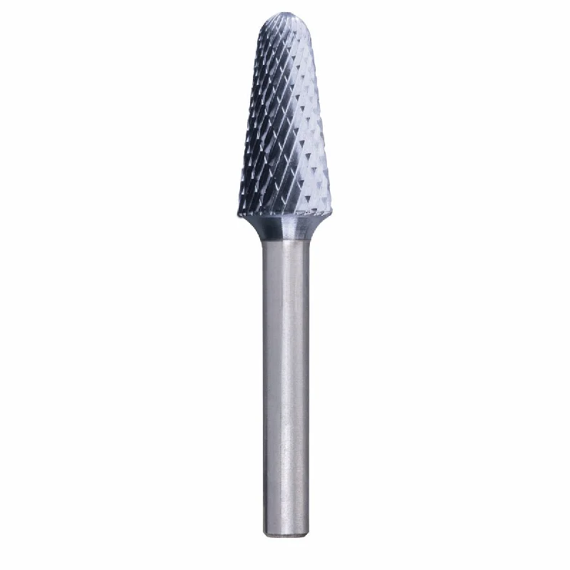 HICOAT TC Bur - 14º Taper, DBL Cut 1/2" x 1-1/8" x 1/4" Shank - SL-4, HC-NFE Coating