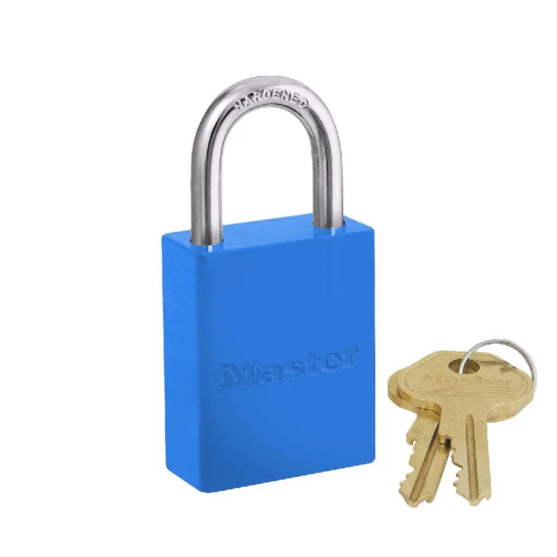 Blue Powder Coated Aluminum Safety Padlock