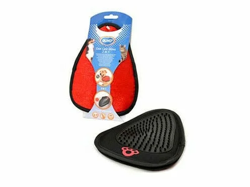 Coat Care Glove 2 In 1 21x15cm black/red