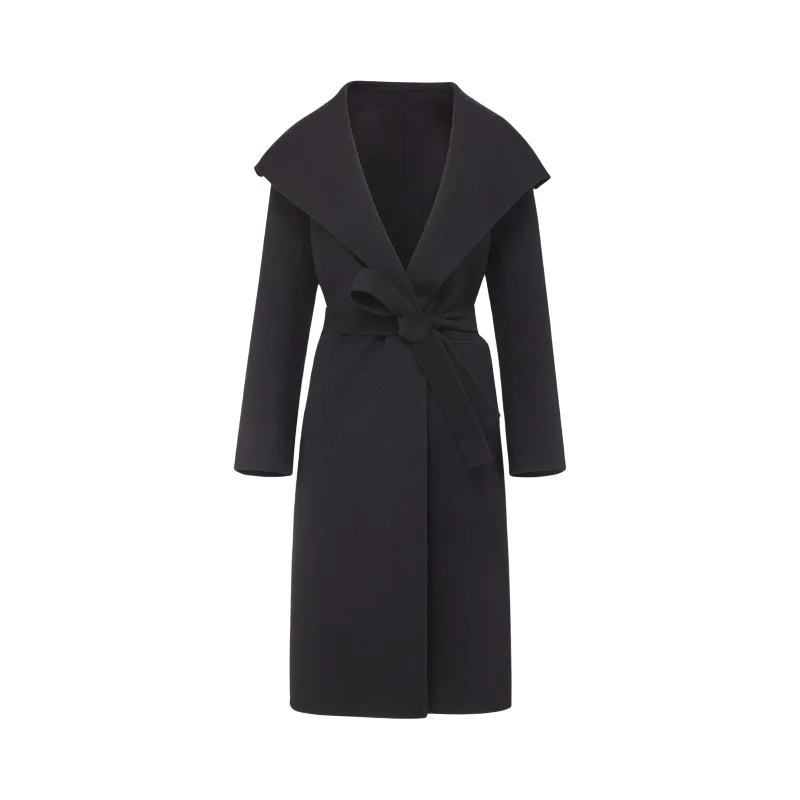 Gabriella Cashmere Coat in Black