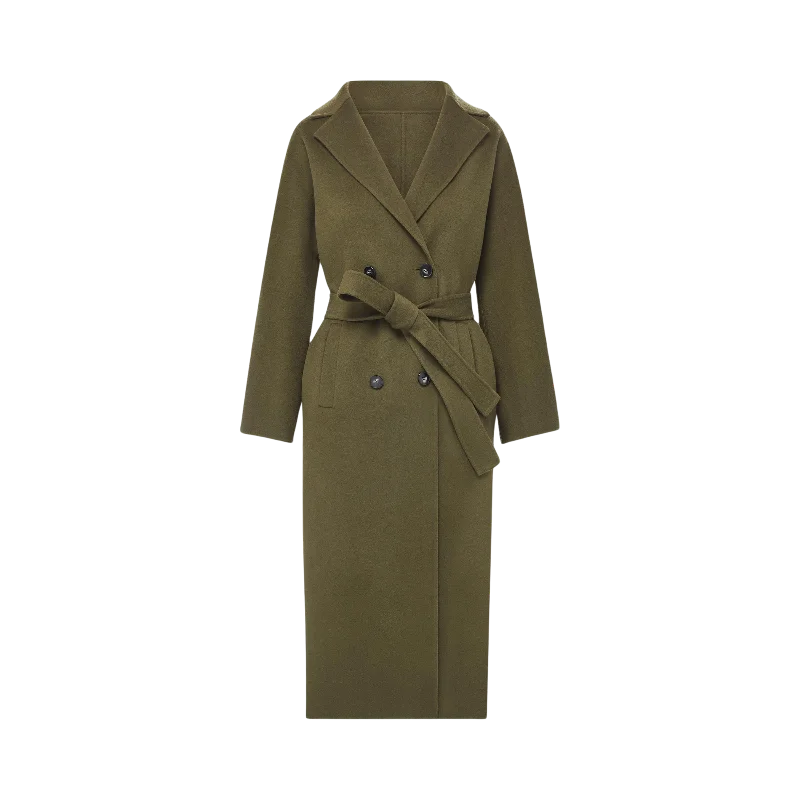 Nicola Cashmere Coat in Green